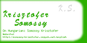 krisztofer somossy business card